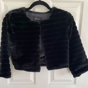 Crop Faux Fur Jacket